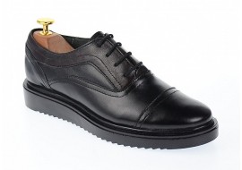 Marimea 37, 40 Pantofi dama casual din piele naturala cu platforma fara toc, P29N2ORTO